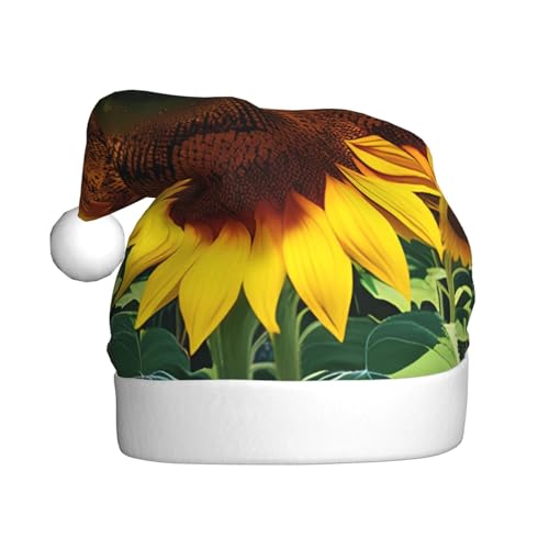 Loppott Weihnachtsmütze mit Sonnenblumenmuster für Erwachsene, Weihnachtsmützen für Weihnachten, Neujahr, Feiertage Loppott Weihnachtsmütze mit Sonnenblumenmuster für Erwachsene, Weihnachtsmützen für Weihnachten, Neujahr, Feiertage von Loppott