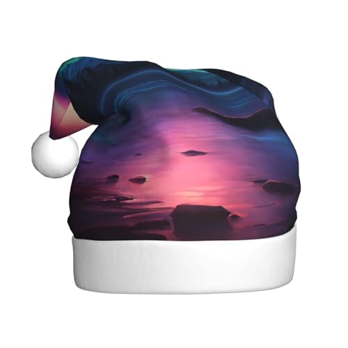 Loppott Weihnachtsmütze mit dunklem Nordlichteraufdruck, für Erwachsene, Weihnachtsmützen für Weihnachten, Neujahr, Feiertage Loppott Weihnachtsmütze mit dunklem Nordlichteraufdruck, für Erwachsene, Weihnachtsmützen für Weihnachten, Neujahr, Feiertage von Loppott