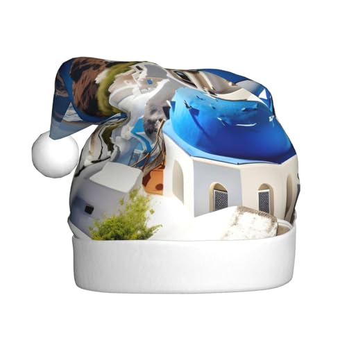 Loppott Weihnachtsmütze mit griechischer Insel und Meerblick, für Erwachsene, Weihnachtsmützen für Weihnachten, Neujahr, Feiertage, Party Loppott Weihnachtsmütze mit griechischer Insel und Meerblick, für Erwachsene, Weihnachtsmützen für Weihnachten, Neujahr, Feiertage, Party von Loppott