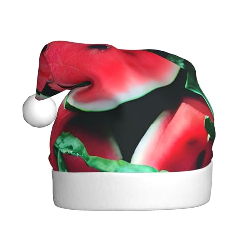 Loppott Weihnachtsmütze mit rotem Wassermelonen-Druck, für Erwachsene, Weihnachtsmützen für Weihnachten, Neujahr, Feiertage Loppott Weihnachtsmütze mit rotem Wassermelonen-Druck, für Erwachsene, Weihnachtsmützen für Weihnachten, Neujahr, Feiertage von Loppott