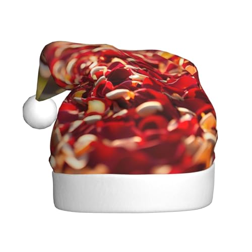 Loppott Weihnachtsmütze mit roten Rosenblättern für Erwachsene, Weihnachtsmützen für Weihnachten, Neujahr, Feiertage Loppott Weihnachtsmütze mit roten Rosenblättern für Erwachsene, Weihnachtsmützen für Weihnachten, Neujahr, Feiertage von Loppott