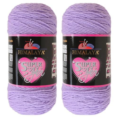 2 Knäuel Himalaya superweiches Garn, 100 % Acryl, insgesamt 400 Gramm, je Knäuel 200 g, 328 Meter lang, Garngewicht: 4: Kammgarn, Flieder, 80859 2 Knäuel Himalaya superweiches Garn, 100 % Acryl, insgesamt 400 Gramm, je Knäuel 200 g, 328 Meter lang, Garngewicht: 4: Kammgarn, Flieder, 80859 von Loren