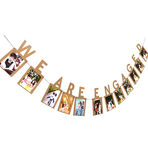 Losuya Wir sind Engaged Foto Banner Rahmen Bunting Hochzeit Bridal Party hängende Dekoration Losuya Wir sind Engaged Foto Banner Rahmen Bunting Hochzeit Bridal Party hängende Dekoration von Losuya