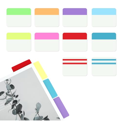 Lotbun 400 Stück Index Page Marker Set, 10 Farben, Haftnotizen Klebezettel, Sticky Notes, Notizzettel, Haftstreifen von Lotbun