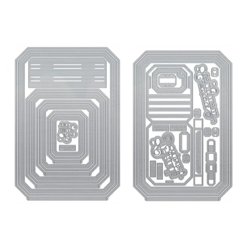 2Stück Grußkarte Metall Stanzschablone, Stanzformen, Stanzbögen, Prägeschablonen, Cutting Die Set, Stanzschablonen für DIY Scrapbooking, Fotoalbum Dekorative 2Stück Grußkarte Metall Stanzschablone, Stanzformen, Stanzbögen, Prägeschablonen, Cutting Die Set, Stanzschablonen für DIY Scrapbooking, Fotoalbum Dekorative von Lotmouday