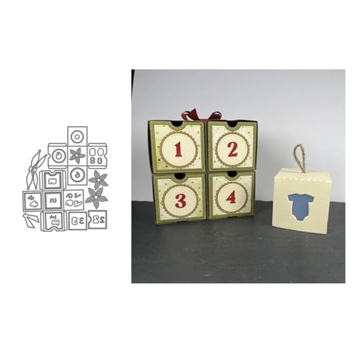 3D-Digital-Box Metall Stanzschablone, Stanzformen, Stanzbögen, Prägeschablonen, Cutting Die Set, Stanzschablonen für DIY Scrapbooking, Fotoalbum Dekorative von Lotmouday