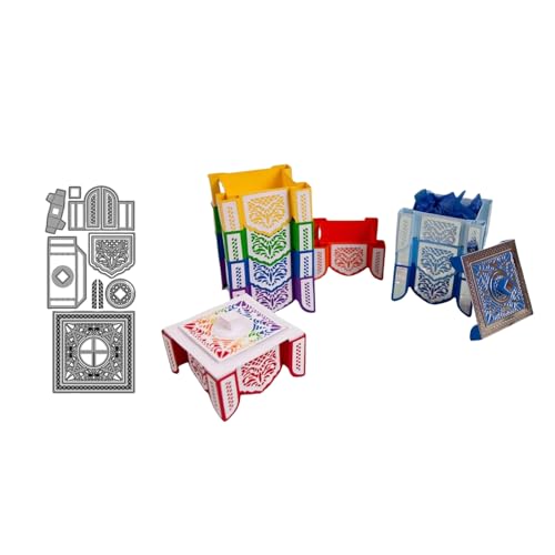3D-Geschenkbox Metall Stanzschablone, Stanzformen, Stanzbögen, Prägeschablonen, Cutting Die Set, Stanzschablonen für DIY Scrapbooking, Fotoalbum Dekorative von Lotmouday