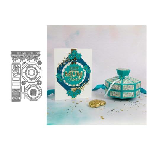 3D-Geschenkbox Metall Stanzschablone, Stanzformen, Stanzbögen, Prägeschablonen, Cutting Die Set, Stanzschablonen für DIY Scrapbooking, Fotoalbum Dekorative von Lotmouday