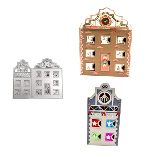 3D Haus Metall Stanzschablone, Stanzformen, Stanzbögen, Prägeschablonen, Cutting Die Set, Stanzschablonen für DIY Scrapbooking, Fotoalbum Dekorative von Lotmouday
