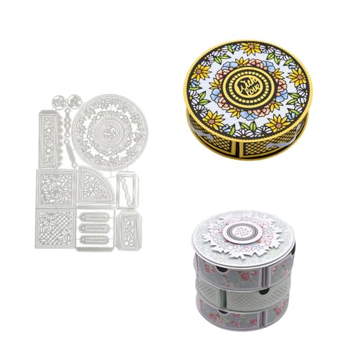 3D Kasten Metall Stanzschablone, Stanzformen, Stanzbögen, Prägeschablonen, Cutting Die Set, Stanzschablonen für DIY Scrapbooking, Fotoalbum Dekorative von Lotmouday