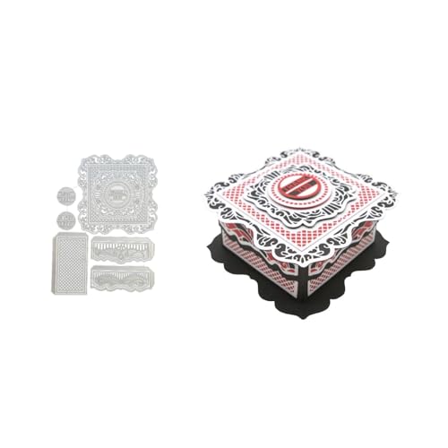 3D Kasten Metall Stanzschablone, Stanzformen, Stanzbögen, Prägeschablonen, Cutting Die Set, Stanzschablonen für DIY Scrapbooking, Fotoalbum Dekorative von Lotmouday