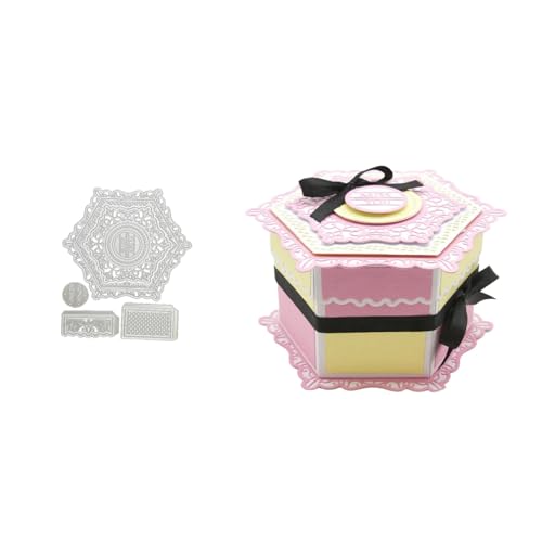 3D Kasten Metall Stanzschablone, Stanzformen, Stanzbögen, Prägeschablonen, Cutting Die Set, Stanzschablonen für DIY Scrapbooking, Fotoalbum Dekorative von Lotmouday
