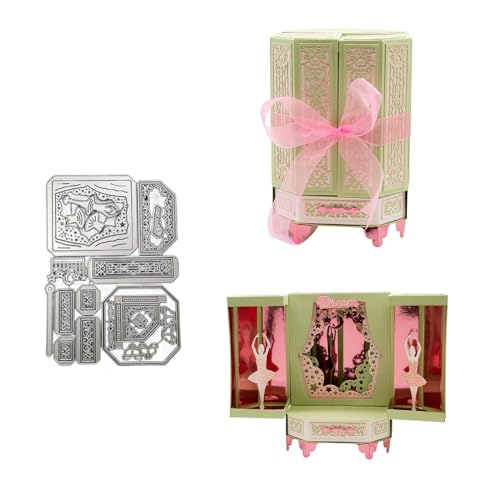 3D Kasten Metall Stanzschablone, Stanzformen, Stanzbögen, Prägeschablonen, Cutting Die Set, Stanzschablonen für DIY Scrapbooking, Fotoalbum Dekorative von Lotmouday