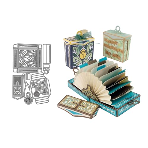 3D Kasten Metall Stanzschablone, Stanzformen, Stanzbögen, Prägeschablonen, Cutting Die Set, Stanzschablonen für DIY Scrapbooking, Fotoalbum Dekorative von Lotmouday