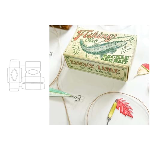 3D Kasten Metall Stanzschablone, Stanzformen, Stanzbögen, Prägeschablonen, Cutting Die Set, Stanzschablonen für DIY Scrapbooking, Fotoalbum Dekorative von Lotmouday