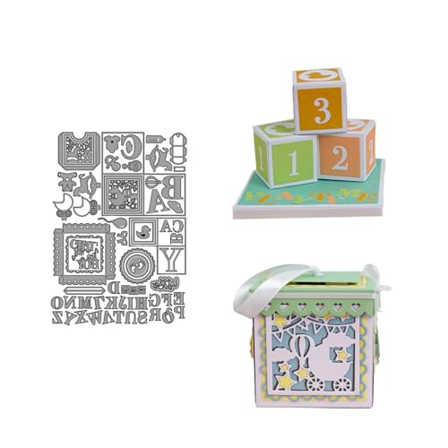 3D Kasten Metall Stanzschablone, Stanzformen, Stanzbögen, Prägeschablonen, Cutting Die Set, Stanzschablonen für DIY Scrapbooking, Fotoalbum Dekorative von Lotmouday