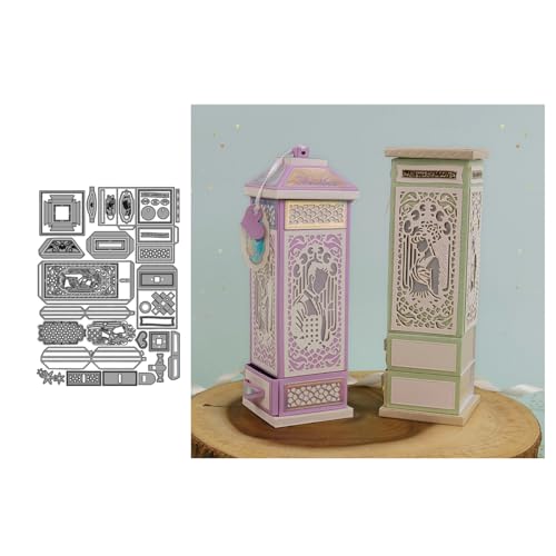 3D Kasten Metall Stanzschablone, Stanzformen, Stanzbögen, Prägeschablonen, Cutting Die Set, Stanzschablonen für DIY Scrapbooking, Fotoalbum Dekorative von Lotmouday