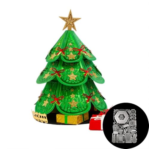 3D Weihnachtsbaum Metall Stanzschablone, Stanzformen, Stanzbögen, Prägeschablonen, Cutting Die Set, Stanzschablonen für DIY Scrapbooking, Fotoalbum Dekorative von Lotmouday