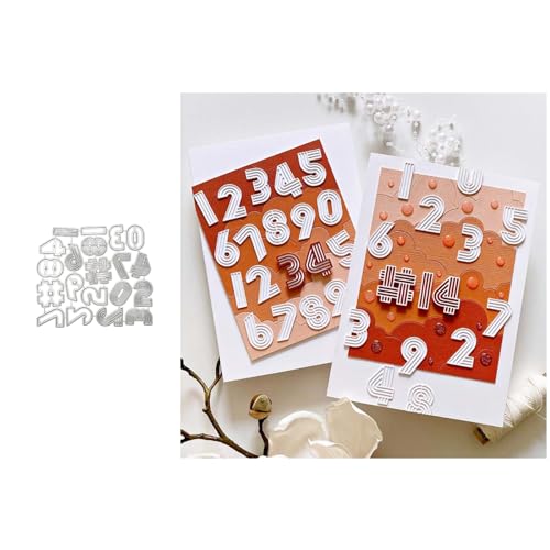 Alphabet Metall Stanzschablone, Stanzformen, Stanzbögen, Prägeschablonen, Cutting Die Set, Stanzschablonen für DIY Scrapbooking, Fotoalbum Dekorative von Lotmouday
