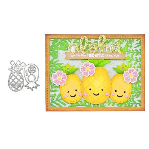 Ananas Metall Stanzschablone, Stanzformen, Stanzbögen, Prägeschablonen, Cutting Die Set, Stanzschablonen für DIY Scrapbooking, Fotoalbum Dekorative von Lotmouday
