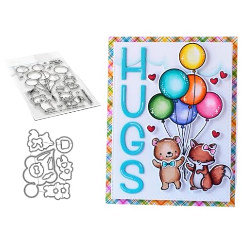 Ballons und Tiere Stempel und Stanzen Set, Stempel Stanzformen Sets Scrapbooking Prägeschablone Für DIY Scrapbooking Kunsthandwerk Ballons und Tiere Stempel und Stanzen Set, Stempel Stanzformen Sets Scrapbooking Prägeschablone Für DIY Scrapbooking Kunsthandwerk von Lotmouday
