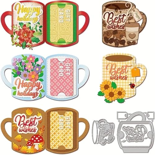 Becher Metall Stanzschablone, Stanzformen, Stanzbögen, Prägeschablonen, Cutting Die Set, Stanzschablonen für DIY Scrapbooking, Fotoalbum Dekorative Becher Metall Stanzschablone, Stanzformen, Stanzbögen, Prägeschablonen, Cutting Die Set, Stanzschablonen für DIY Scrapbooking, Fotoalbum Dekorative von Lotmouday