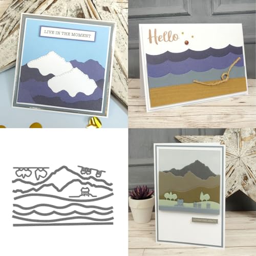 Berg Metall Stanzschablone, Stanzformen, Stanzbögen, Prägeschablonen, Cutting Die Set, Stanzschablonen für DIY Scrapbooking, Fotoalbum Dekorative Berg Metall Stanzschablone, Stanzformen, Stanzbögen, Prägeschablonen, Cutting Die Set, Stanzschablonen für DIY Scrapbooking, Fotoalbum Dekorative von Lotmouday