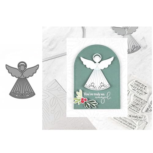 Engel Metall Stanzschablone, Stanzformen, Stanzbögen, Prägeschablonen, Cutting Die Set, Stanzschablonen für DIY Scrapbooking, Fotoalbum Dekorative von Lotmouday