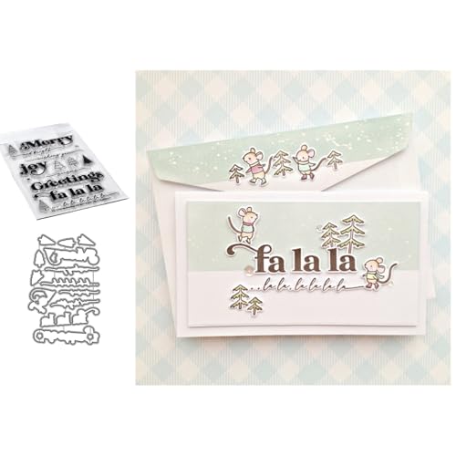 Englische Wörter Stempel und Stanzen Set, Stempel Stanzformen Sets Scrapbooking Prägeschablone Für DIY Scrapbooking Kunsthandwerk von Lotmouday