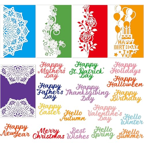 Feiertagsdekoration Metall Stanzschablone, Stanzformen, Stanzbögen, Prägeschablonen, Cutting Die Set, Stanzschablonen für DIY Scrapbooking, Fotoalbum Dekorative Feiertagsdekoration Metall Stanzschablone, Stanzformen, Stanzbögen, Prägeschablonen, Cutting Die Set, Stanzschablonen für DIY Scrapbooking, Fotoalbum Dekorative von Lotmouday