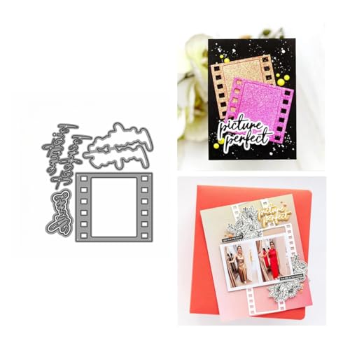 Filmspruch Metall Stanzschablone, Stanzformen, Stanzbögen, Prägeschablonen, Cutting Die Set, Stanzschablonen für DIY Scrapbooking, Fotoalbum Dekorative von Lotmouday
