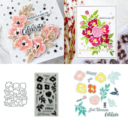 Flower Stempel und Stanzen Set, Stempel Stanzformen Sets Scrapbooking Prägeschablone Für DIY Scrapbooking Kunsthandwerk Flower Stempel und Stanzen Set, Stempel Stanzformen Sets Scrapbooking Prägeschablone Für DIY Scrapbooking Kunsthandwerk von Lotmouday