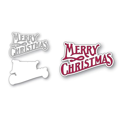 Fröhliche Weihnachten Metall Stanzschablone, Stanzformen, Stanzbögen, Prägeschablonen, Cutting Die Set, Stanzschablonen für DIY Scrapbooking, Fotoalbum Dekorative von Lotmouday