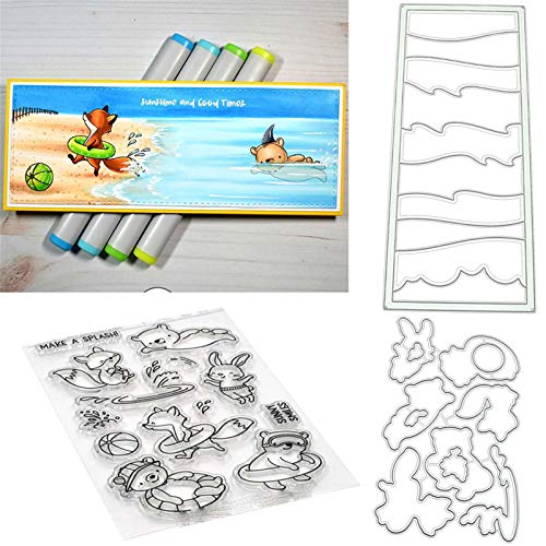 Frohe Feiertage Tiere Stempel und Stanzen Set, Stempel Stanzformen Sets Scrapbooking Prägeschablone Für DIY Scrapbooking Kunsthandwerk Frohe Feiertage Tiere Stempel und Stanzen Set, Stempel Stanzformen Sets Scrapbooking Prägeschablone Für DIY Scrapbooking Kunsthandwerk von Lotmouday