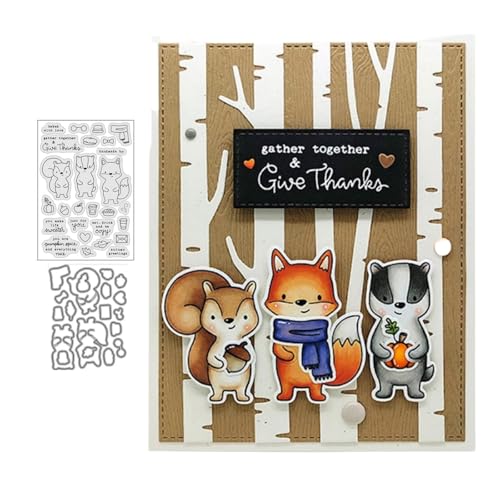 Fuchsbär Stempel und Stanzen Set, Stempel Stanzformen Sets Scrapbooking Prägeschablone Für DIY Scrapbooking Kunsthandwerk Fuchsbär Stempel und Stanzen Set, Stempel Stanzformen Sets Scrapbooking Prägeschablone Für DIY Scrapbooking Kunsthandwerk von Lotmouday