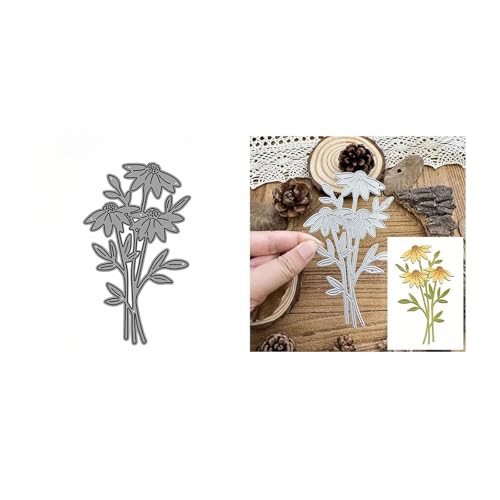 Gänseblümchen Metall Stanzschablone, Stanzformen, Stanzbögen, Prägeschablonen, Cutting Die Set, Stanzschablonen für DIY Scrapbooking, Fotoalbum Dekorative von Lotmouday