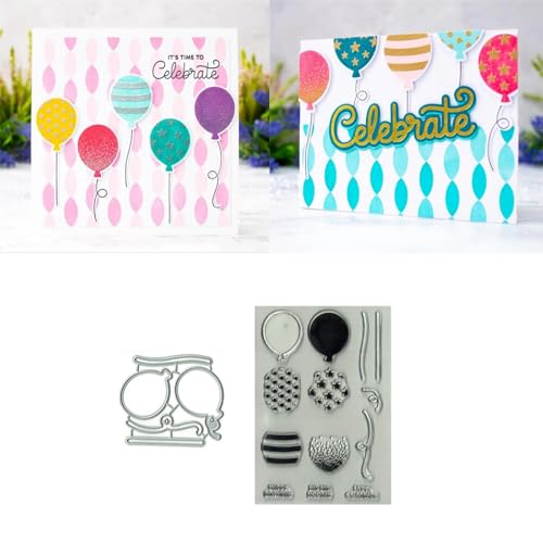 Geburtstag Luftballons Stempel und Stanzen Set, Stempel Stanzformen Sets Scrapbooking Prägeschablone Für DIY Scrapbooking Kunsthandwerk Geburtstag Luftballons Stempel und Stanzen Set, Stempel Stanzformen Sets Scrapbooking Prägeschablone Für DIY Scrapbooking Kunsthandwerk von Lotmouday