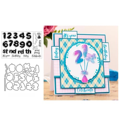 Geburtstagszahlen Stempel und Stanzen Set, Stempel Stanzformen Sets Scrapbooking Prägeschablone Für DIY Scrapbooking Kunsthandwerk Geburtstagszahlen Stempel und Stanzen Set, Stempel Stanzformen Sets Scrapbooking Prägeschablone Für DIY Scrapbooking Kunsthandwerk von Lotmouday