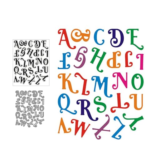Großbuchstaben Stempel und Stanzen Set, Stempel Stanzformen Sets Scrapbooking Prägeschablone Für DIY Scrapbooking Kunsthandwerk Großbuchstaben Stempel und Stanzen Set, Stempel Stanzformen Sets Scrapbooking Prägeschablone Für DIY Scrapbooking Kunsthandwerk von Lotmouday
