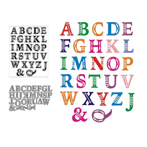 Großbuchstaben Stempel und Stanzen Set, Stempel Stanzformen Sets Scrapbooking Prägeschablone Für DIY Scrapbooking Kunsthandwerk Großbuchstaben Stempel und Stanzen Set, Stempel Stanzformen Sets Scrapbooking Prägeschablone Für DIY Scrapbooking Kunsthandwerk von Lotmouday