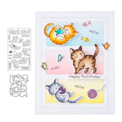 Gute Katze Stempel und Stanzen Set, Stempel Stanzformen Sets Scrapbooking Prägeschablone Für DIY Scrapbooking Kunsthandwerk Gute Katze Stempel und Stanzen Set, Stempel Stanzformen Sets Scrapbooking Prägeschablone Für DIY Scrapbooking Kunsthandwerk von Lotmouday