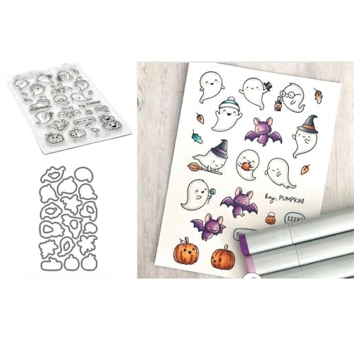 Halloween-Geist Stempel und Stanzen Set, Stempel Stanzformen Sets Scrapbooking Prägeschablone Für DIY Scrapbooking Kunsthandwerk Halloween-Geist Stempel und Stanzen Set, Stempel Stanzformen Sets Scrapbooking Prägeschablone Für DIY Scrapbooking Kunsthandwerk von Lotmouday