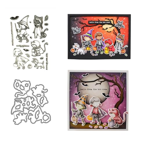 Halloween-Party Stempel und Stanzen Set, Stempel Stanzformen Sets Scrapbooking Prägeschablone Für DIY Scrapbooking Kunsthandwerk Halloween-Party Stempel und Stanzen Set, Stempel Stanzformen Sets Scrapbooking Prägeschablone Für DIY Scrapbooking Kunsthandwerk von Lotmouday