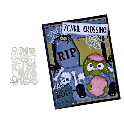 Halloween Zwerg Metall Stanzschablone, Stanzformen, Stanzbögen, Prägeschablonen, Cutting Die Set, Stanzschablonen für DIY Scrapbooking, Fotoalbum Dekorative von Lotmouday