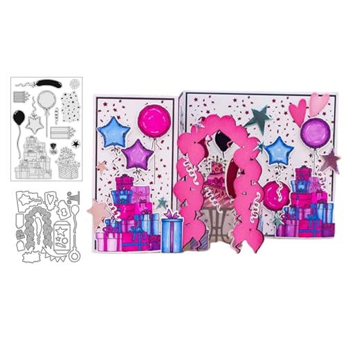 Happy Birthday Stempel und Stanzen Set, Stempel Stanzformen Sets Scrapbooking Prägeschablone Für DIY Scrapbooking Kunsthandwerk Happy Birthday Stempel und Stanzen Set, Stempel Stanzformen Sets Scrapbooking Prägeschablone Für DIY Scrapbooking Kunsthandwerk von Lotmouday