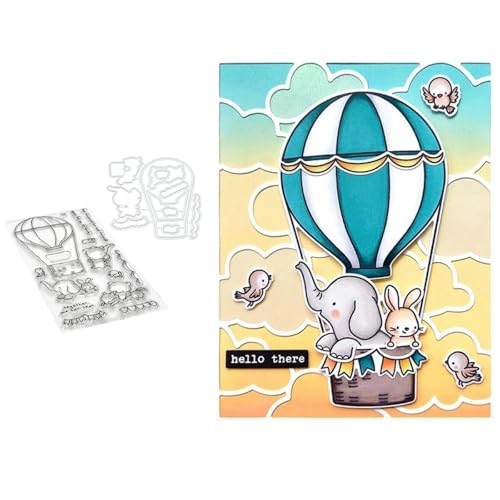 Heißluftballon Stempel und Stanzen Set, Stempel Stanzformen Sets Scrapbooking Prägeschablone Für DIY Scrapbooking Kunsthandwerk Heißluftballon Stempel und Stanzen Set, Stempel Stanzformen Sets Scrapbooking Prägeschablone Für DIY Scrapbooking Kunsthandwerk von Lotmouday