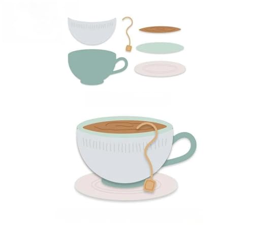 Kaffeetasse Metall Stanzschablone, Stanzformen, Stanzbögen, Prägeschablonen, Cutting Die Set, Stanzschablonen für DIY Scrapbooking, Fotoalbum Dekorative Kaffeetasse Metall Stanzschablone, Stanzformen, Stanzbögen, Prägeschablonen, Cutting Die Set, Stanzschablonen für DIY Scrapbooking, Fotoalbum Dekorative von Lotmouday