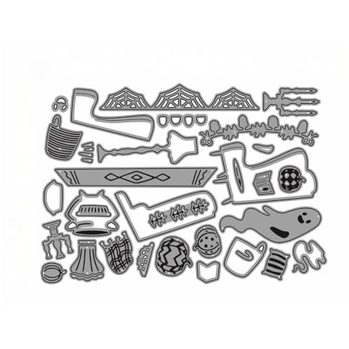 Kamine Dekor Metall Stanzschablone, Stanzformen, Stanzbögen, Prägeschablonen, Cutting Die Set, Stanzschablonen für DIY Scrapbooking, Fotoalbum Dekorative von Lotmouday