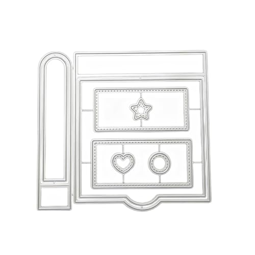 Kartenhalter Metall Stanzschablone, Stanzformen, Stanzbögen, Prägeschablonen, Cutting Die Set, Stanzschablonen für DIY Scrapbooking, Fotoalbum Dekorative von Lotmouday