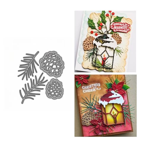 Kiefernzapfen Metall Stanzschablone, Stanzformen, Stanzbögen, Prägeschablonen, Cutting Die Set, Stanzschablonen für DIY Scrapbooking, Fotoalbum Dekorative von Lotmouday